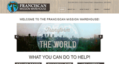 Desktop Screenshot of franciscanmissionwarehouse.org